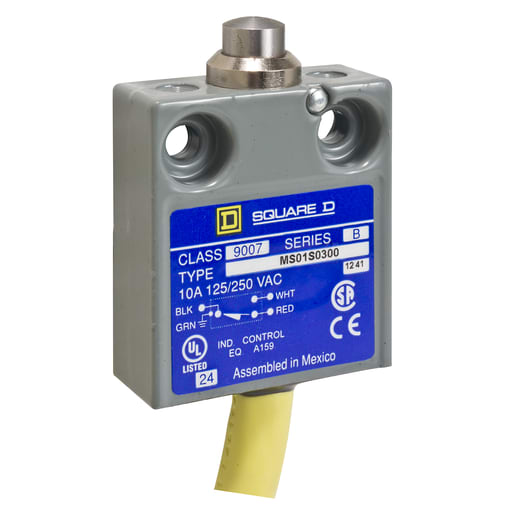 TEC 9007MS01S0300 Limit switch, 9007, 240 VAC 10amp ms +options