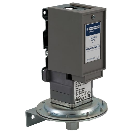 TESENSOR - TEC 9012GPG1 Pressure switch 9012G, adjustable scale, 2 thresholds, 20 to 1000 PSIG