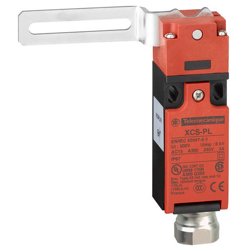 TESENSOR - Square D XCSPL793 1.18 x 1.18 x 6.34 Inch 240 VAC 10 Amp 2NC Plastic Enclosure Safety Interlock Switch