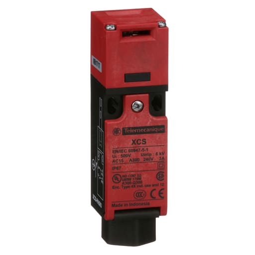 TESENSOR - TEC XCSPA593 Preventa XCS, safety switches, plastic safety switch, 1 NC and 1 NO, slow break, 1 entry tapped 0.5 inch NPT