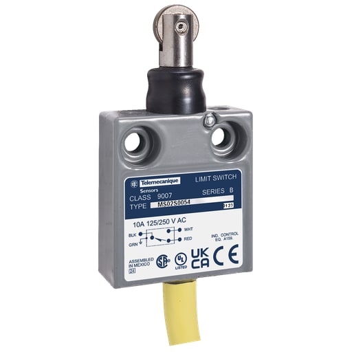 TESENSOR - TEC 9007MS02S0200 Limit switch, 9007, 240 VAC 10amp ms +option