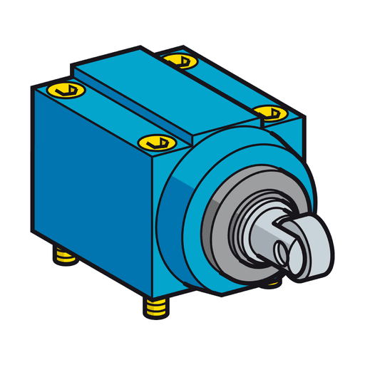 TESENSOR - TEC ZC2JE65 Limit switch head, Limit switches XC Standard, ZC2J, side steel roller plunger vertical