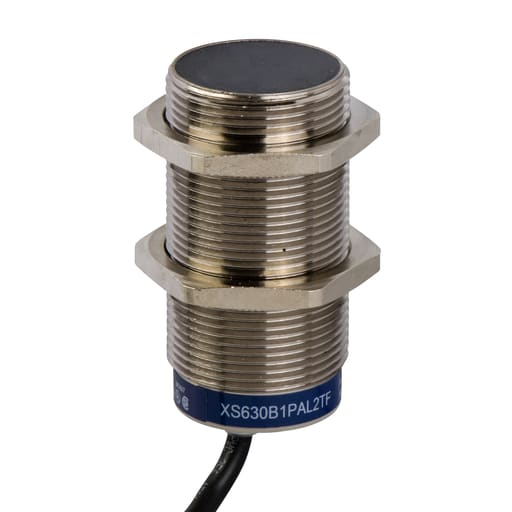 TESENSOR - TES XS630B1PAL2 Inductive proximity sensors XS, inductive sensor XS6 M30, L62mm, brass, Sn15mm, 12...48 VDC, cable 2 m