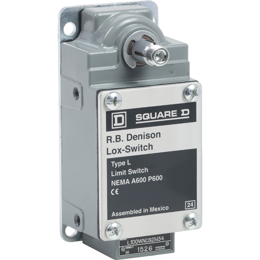 TESENSOR - TEC L100WNCS2M34 Limit switch, L100/300, 600 V 10amp type l +options