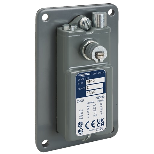 TESENSOR - Square D 9007AF12 1NO 1NC Rotary Lever Arm Heavy Duty Limit Switch