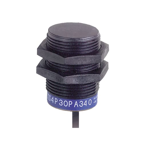 TESENSOR - TES XS4P30NA340 Inductive proximity sensors XS, inductive sensor XS4 M30, L43mm, PPS, Sn15mm, 12...24 VDC, cable 2 m