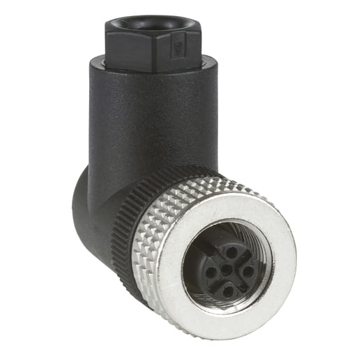 TESENSOR - TES XZCC12FCM40B Female, M12, 4 pin, elbowed connector, cable gland Pg 7