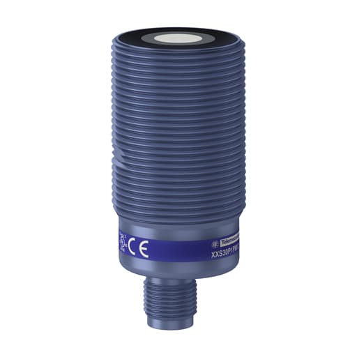 TESENSOR - TES XXS30P1PM12 Ultrasonic sensors XX, ultrasonic sensor, plastic, cylindrical M30, straight, 1 m, PNP