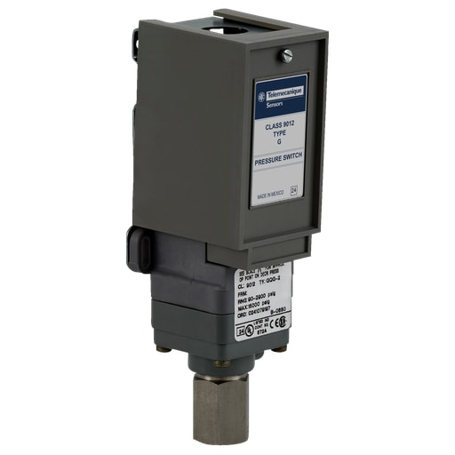 TESENSOR - TEC 9012GRG5 Pressure switch 9012G, fixed scale, 1 threshold, 3.0 to 150 PSIG