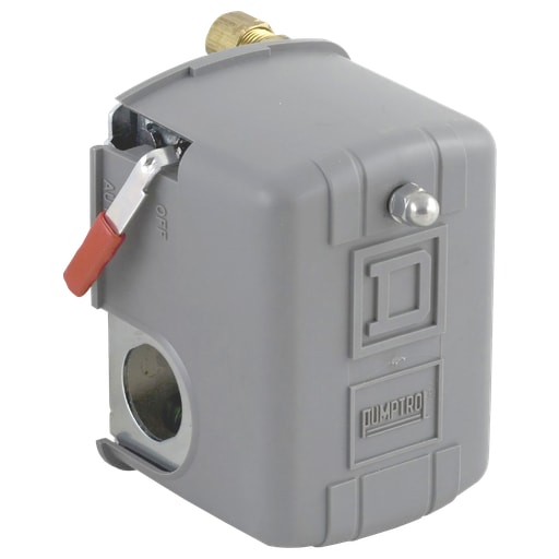 TESENSOR - TEC 9013FSG2J20M4 Square-D Pumptrol, water pump switch 9013FS, adjustable diff., 20 40 PSI