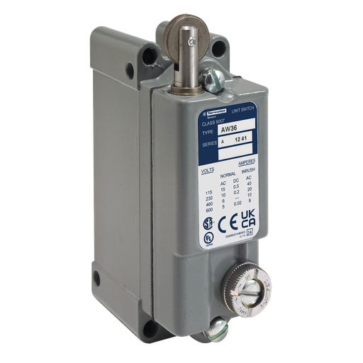 TESENSOR - TEC Sensors 9007AW36 Limit switch, 9007, 600 VAC 15amp aw +options