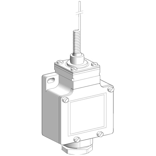 TESENSOR - TEC XCKL106H7 Limit switch, Limit switches XC Standard, XCKL, cats whisker, 1NC+1 NO, snap action, 1/2NPT