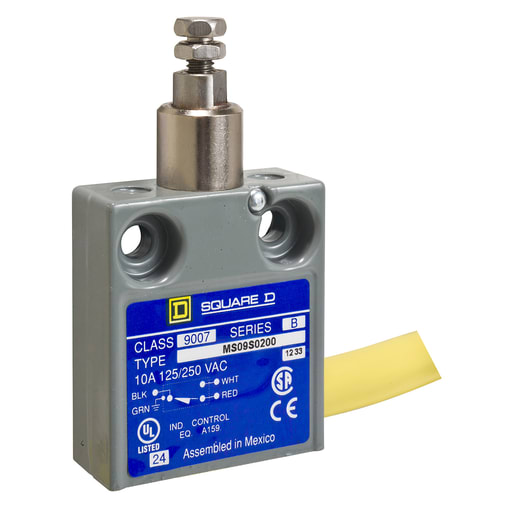 TESENSOR - TEC 9007MS09S0206 Limit switch, 9007, 240 VAC 10amp ms +options