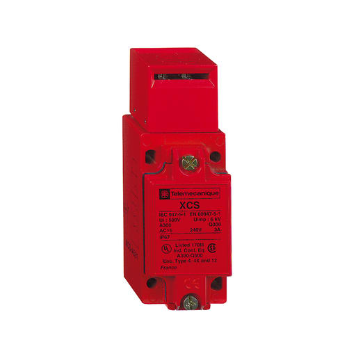 TESENSOR - TEC XCSA701 Safety switch, TEC Safety switches XCS, metal XCSA, 2 NC + 1 NO, slow break, 1 entry tapped Pg 13