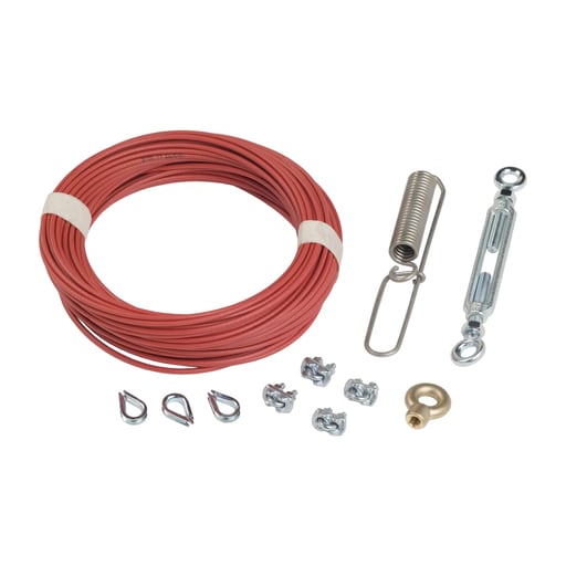TESENSOR - TEC XY2CZ9325 TEC emergency stop rope pull switches XY2C, mounting kit, ? 3.2 mm, L 25.5 m, for rope pull switch