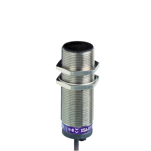 TESENSOR - TES XSAV02801 Inductive proximity sensors XS, Rotation monitoring, M30, Sn10mm, 120...3000c/mn, 24...240VAC/DC, cable 2 m
