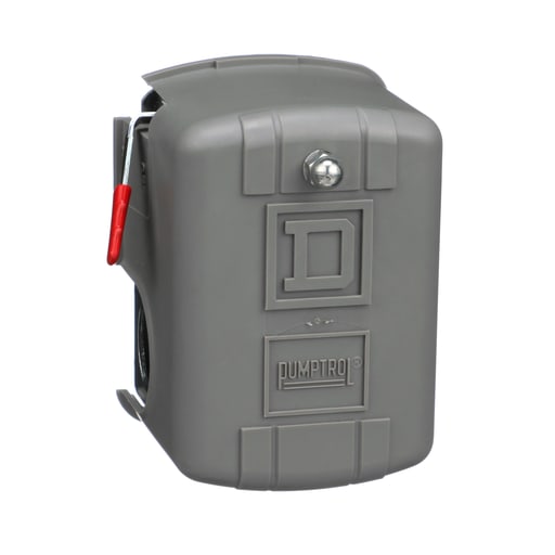 TESENSOR - TEC 9013FHG32J52M1X Pumptrol, 9013FH, air compressor switch, fixed differential, Off at 125 PSI, high hp
