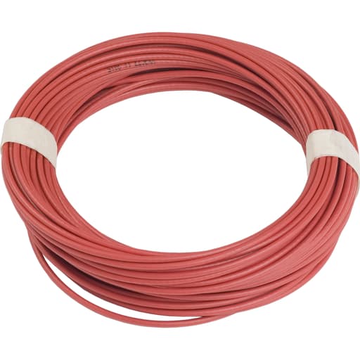 TESENSOR - TEC XY2CZ302 TEC Emergency stop rope pull switches XY2C, red galvanised cable, ? 3.2 mm, L 25.5 m, for XY2C