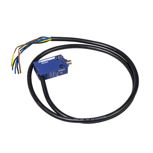 TESENSOR - TEC XCMD2110L2 Limit switch, Limit switches XC Standard, XCMD, metal end plunger, 1NC+1 NO, snap, 2 m