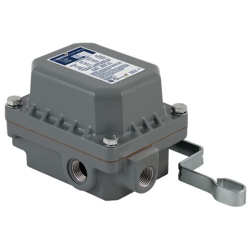 TESENSOR - TEC 9036DR31 Float switch, Square-D Pumptrol, open tank, NEMA 7/9, pedestal mounted, 2 NC DPST DB contacts