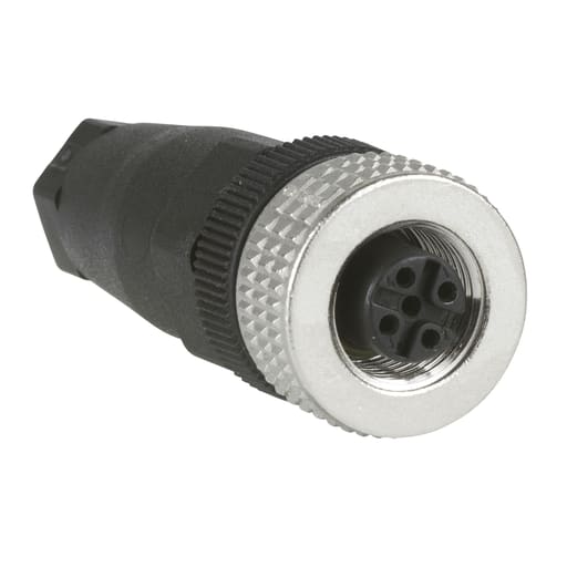 TESENSOR - TES XZCC12FDM40B Female, M12, 4 pin, straight connector, cable gland Pg 7