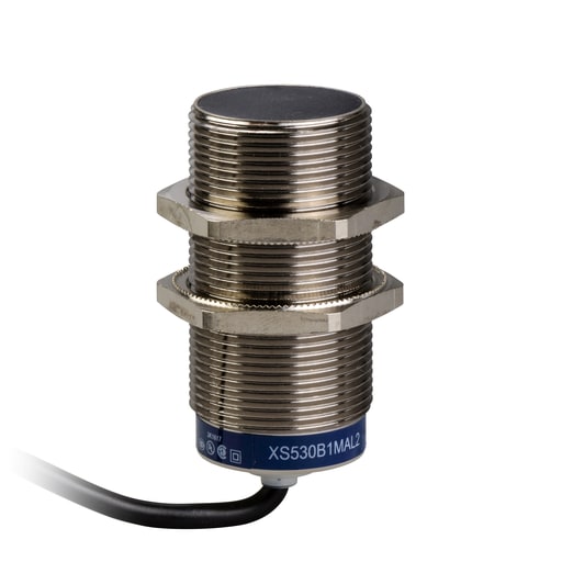 TESENSOR - TES XS530B1MAL2 Inductive proximity sensors XS, inductive sensor XS5 M30, L62mm, brass, Sn10mm, 24...240VAC/DC, cable 2 m