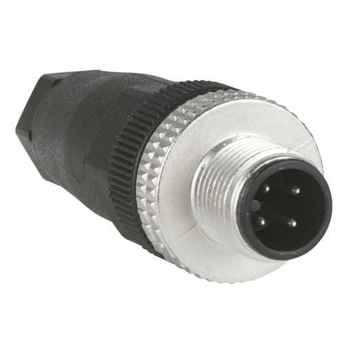 TESENSOR - TEC XZCC12MDM40B Male, M12, 4 pin, straight connector, cable gland Pg 7