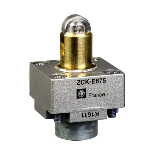 TESENSOR - TEC ZCKE675 Limit switch head, Limit switches XC Standard, ZCKE, steel roller plunger reinforced, +120 ?C