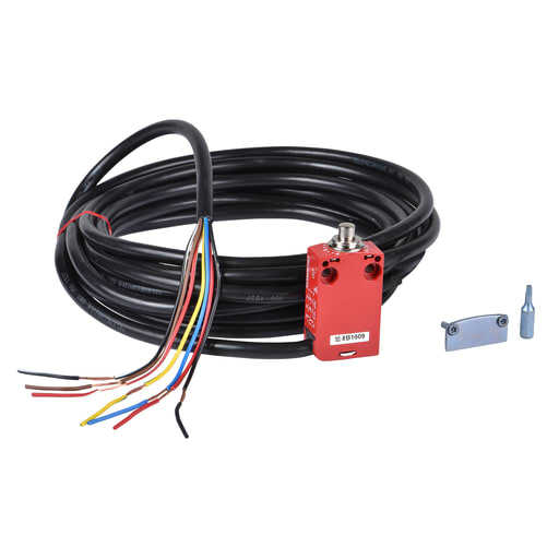 TESENSOR - TEC XCSM3902L5 Safety limit switch, TEC Safety switches XCS, XCSM, metal, roller plunger, 2 NC + 1 NO, cable 5 m