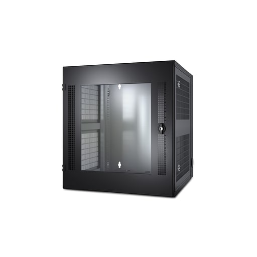 American Power Conversion - APC AR100 NETSHELTER WX 13U W/THREADED HOLE VERTICAL MOUNTING RAIL GLASS FRONT DOOR BLACK
