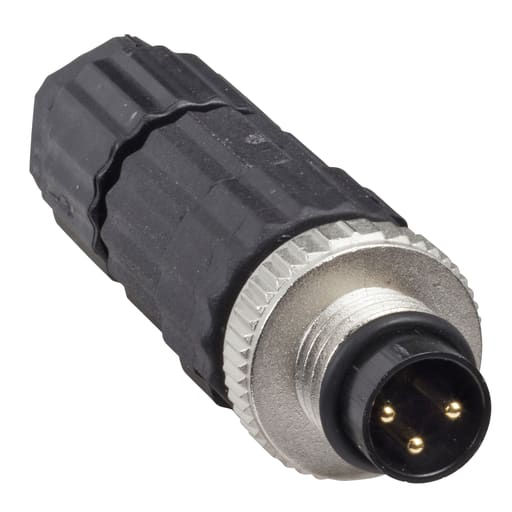 TESENSOR - TES XZCC8MDM30V Male, M8, 3 pin, straight connector, cable gland M9.5 x 1