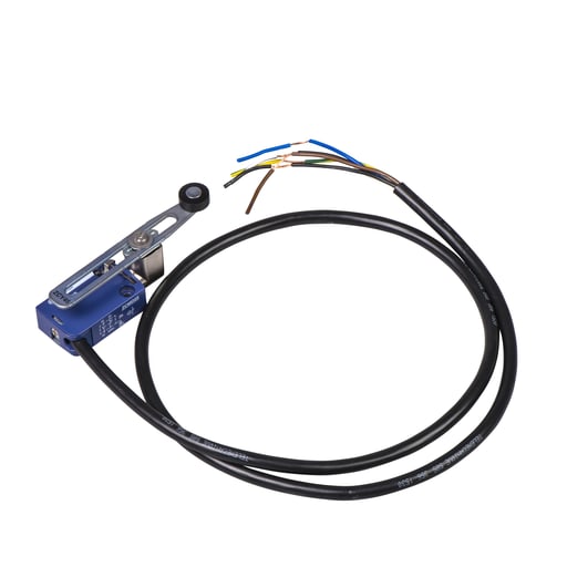 TESENSOR - TEC XCMD2145L1 Limit switch, Limit switches XC Standard, XCMD, thermoplastic plastic roller lever var.length, 1NC+1 NO, snap, 1 m