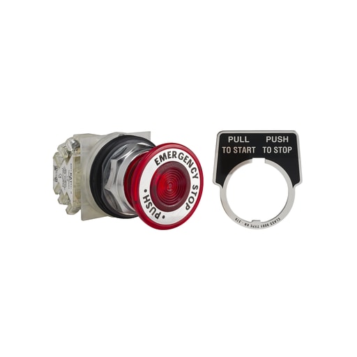 Square-D / Schneider - Square D 9001KR9R05H13 30 mm 10 Amp 600 Volt Push Button