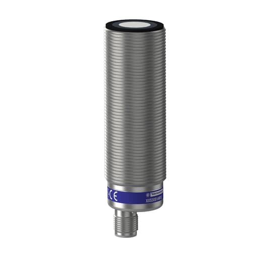 TESENSOR - TES XXS30S1AM12 Ultrasonic sensors XX, ultrasonic sensor, stainless steel, cylindrical M30, straight, 1 m, 4...20 mA