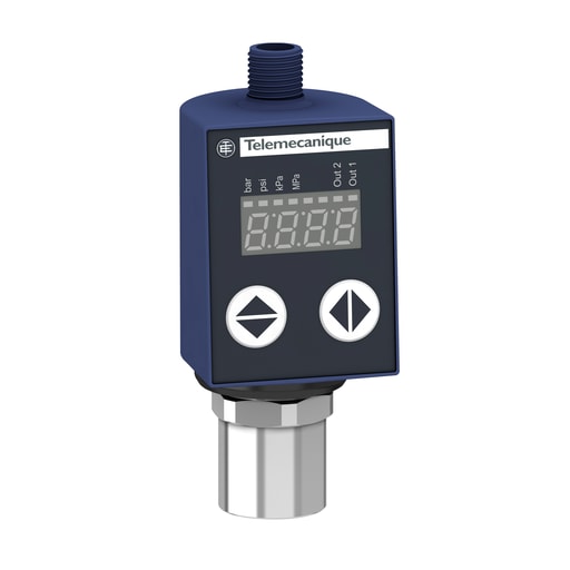 TESENSOR - TEC XMLR010G2P26 Electronic pressure sensors, Pressure sensors XM, XMLR 10 bar, 1/4" 18 NPT, 24 VDC, 4...20 mA, 2xPNP, M12