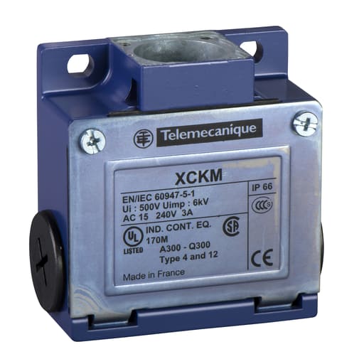 TESENSOR - TEC ZCKM1H29 Limit switch body, Limit switches XC Standard, ZCKM, 1NC+1 NO, snap action, M20