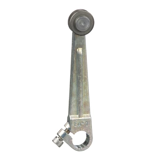TESENSOR - TEC 9007EA1 limit switch lever arm, 9007C, 3 inch long cast zinc lever arm, 0.625 inch diameter roller, 0.25 inch wide roller