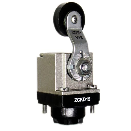 TESENSOR - TES ZCKD15 Limit switch head, Limit switches XC Standard, ZCKD, thermoplastic roller lever