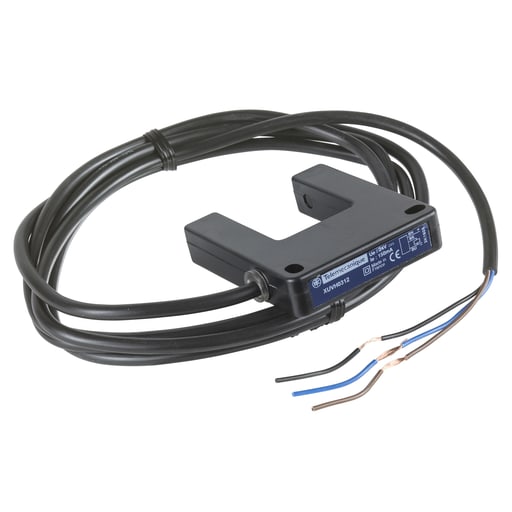 TESENSOR - TEC XUVH0312 Photoelectric sensors XU, XUV, fork, handling, 30X30mm, 12...24 VDC, cable 2 m