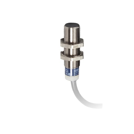 TESENSOR - TES XS512B1PBL2 Inductive proximity sensors XS, inductive sensor XS5 M12, L35mm, brass, Sn2mm, 12...24 VDC, cable 2 m