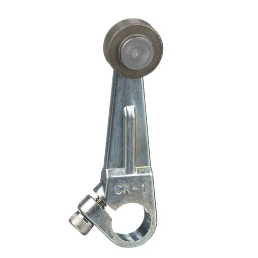 TESENSOR - TEC 9007CA1 limit switch lever arm, 9007C, 2 inch long cast zinc lever arm, 0.625 inch diameter roller, 0.25 inch wide roller