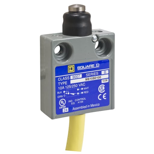 TESENSOR - TEC 9007MS10S0300 Limit switch, 9007, 240 VAC 10amp ms +options