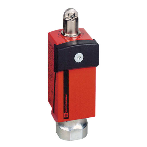 TESENSOR - TEC XCSD3702N12 Safety limit switch, TEC Safety switches XCS, metal, roller plunger, 2NC+1 NO, 1 entry tapped 1/2" NPT