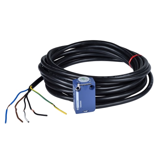 TESENSOR - TEC ZCMD25L2 Limit switch body, Limit switches XC Standard, ZCMD, 1NC+1 NO, silver, slow break, connection, 2 m