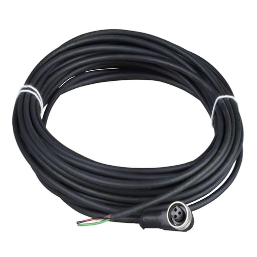 TESENSOR - TES XZCP1965L2 Pre wired connectors XZ, elbowed female, 1/2"20 UNF, 3 pins, cable PUR 2 m