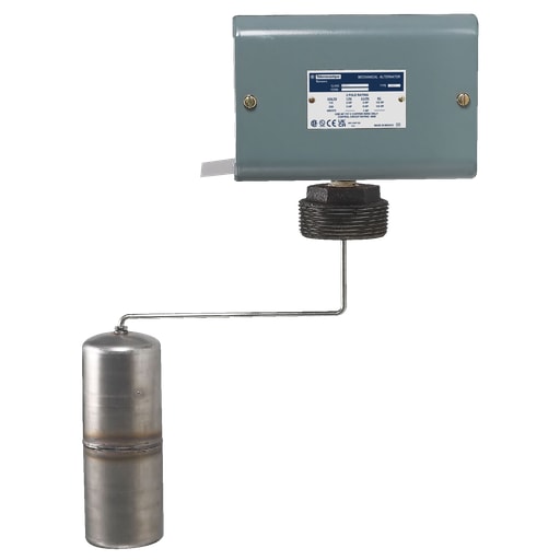 TESENSOR - TEC 9038CG32 Mechanical alternator, Square-D Pumptrol, mech closed tank, NEMA 1, screw in bushing, 4 NC DPST DB contacts