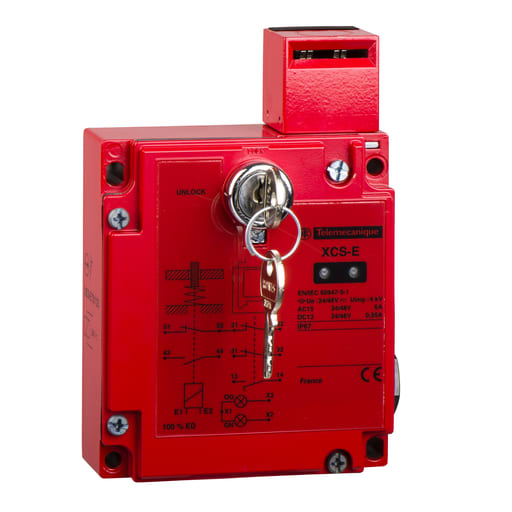 TESENSOR - TEC XCSEREQ3492G2 Safety switch, TEC Safety switches XCS, interlock 240 VAC 5 A t XCS special