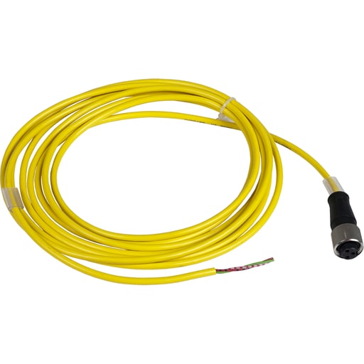 TESENSOR - TES XZCPV1670L5 Pre wired connectors XZ, straight female, 7/8", 3 pins, cable PVC 5 m