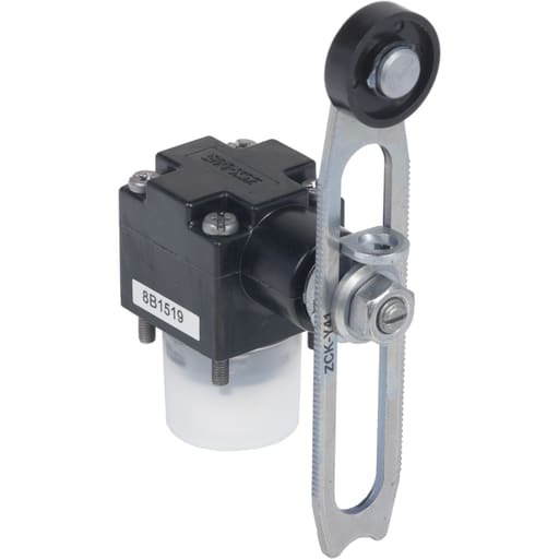 TESENSOR - TES ZCKD41 Limit switch head, Limit switches XC Standard, ZCKD, thermoplastic roller lever variable length