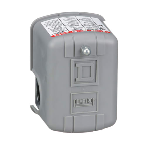 TESENSOR - TEC 9013FSG2J24 water pump switch, 9013FSG, adjustable differential, 40 to 60 psi, 1 HP